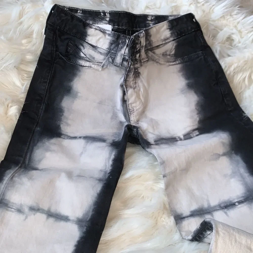 American Apparel The Slim Slack Lite Tie Dye Jeans Size 24 - Picture 2 of 7